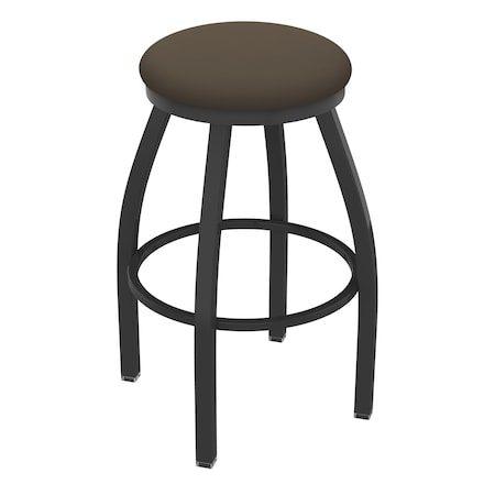 36 Swivel X-Tall Bar Stool,Pewter Finish,Canter Earth Seat